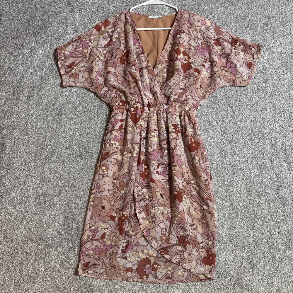 BRFL-life Dress Small Floral Boho Chic Romantic Cottagecore Retro 70s Festival